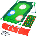 Gosports Battlechip Backyard Golf Cornhole Game - Includes Chipping Target, 16 Foam Balls, Hitting Mat And Carrying Case