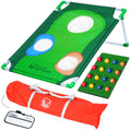 GoSports BattleChip Tour Backyard Golf Cornhole Game - Includes 2 Targets, 2 Chipping Mats, 16 Foam Golf Balls, Scorecard and Ca