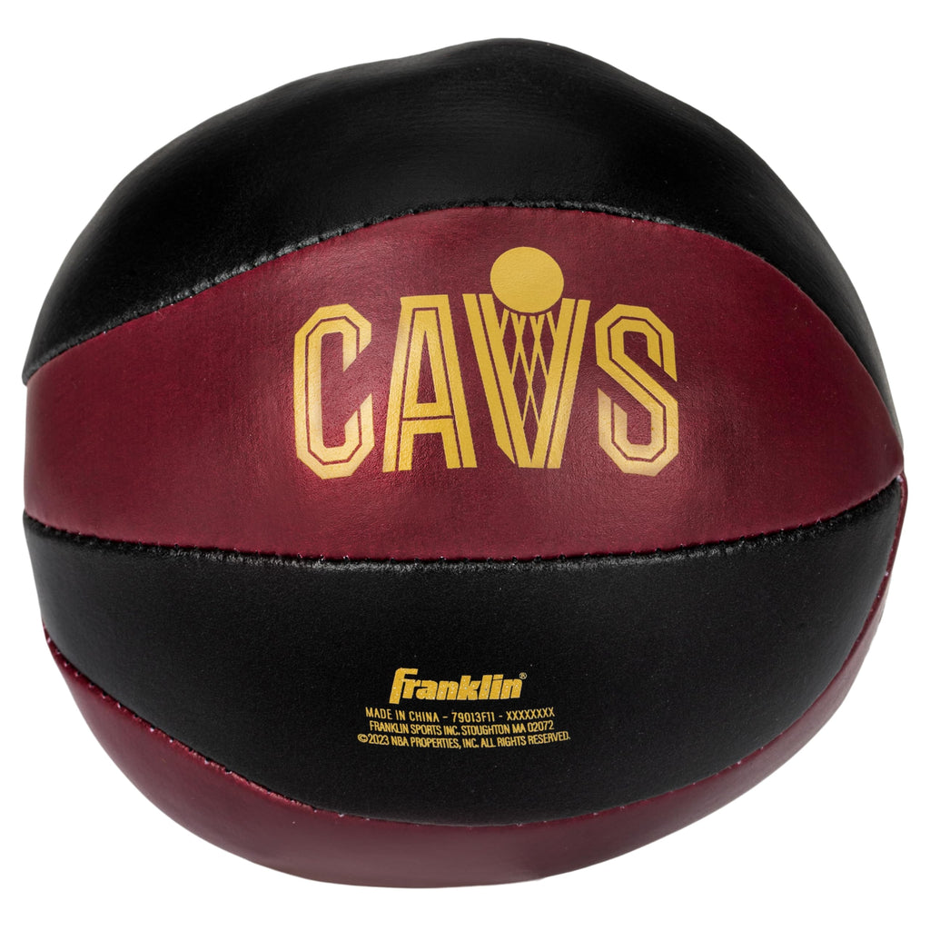 Franklin Sports Nba Cleveland Cavaliers Toy Basketballs - 2 Pack Of Kids Soft Mini Basketballs For Over The Door + Indoor Hoops