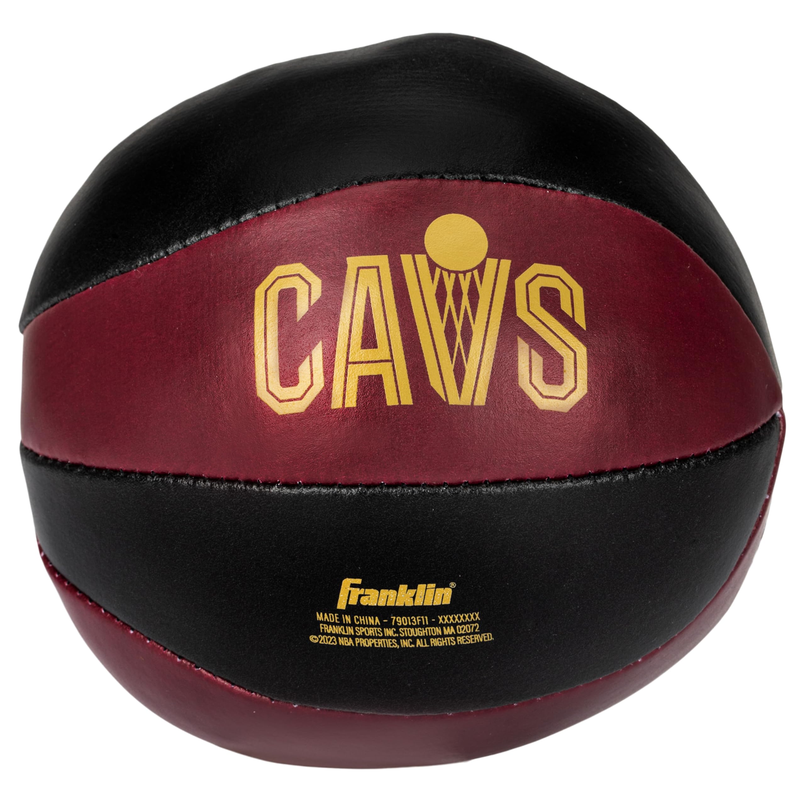 Franklin Sports Nba Cleveland Cavaliers Toy Basketballs - 2 Pack Of Kids Soft Mini Basketballs For Over The Door + Indoor Hoops