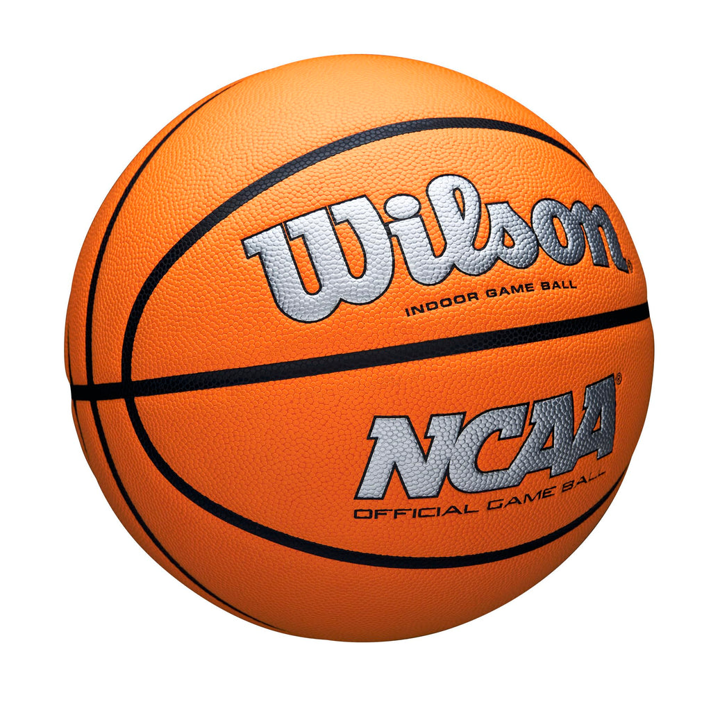 Wilson Ncaa Evo Nxt Official Indoor Game Basketball - Silver/Orange, Size 7-29.5''