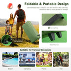 Dortala 2-Person Tent Cot, Foldable Camping Tent W/Air Mattress & Sleeping Bag, Elevated Camping Tent W/Waterproof & Uv-Resistan