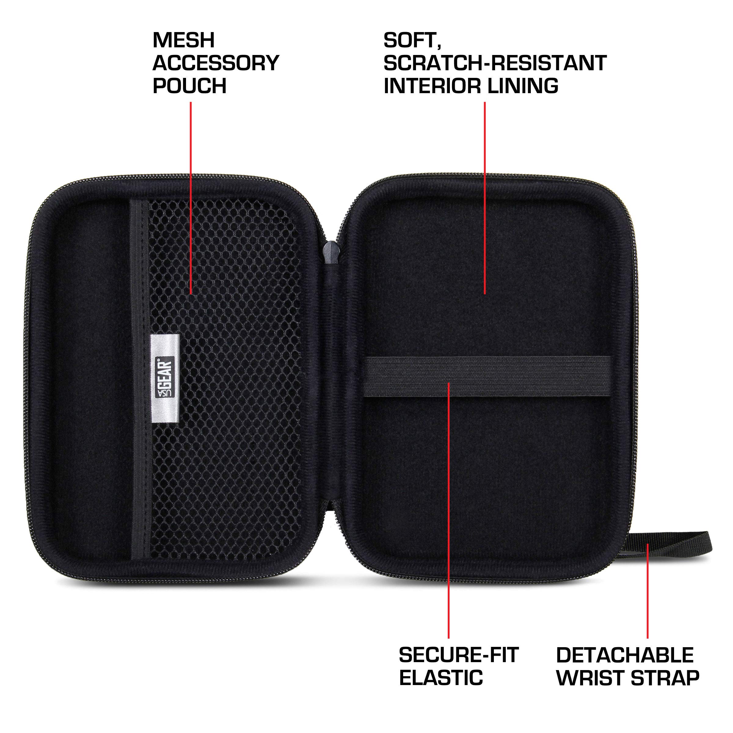 Usa Gear Golf Launch Monitor Case, Swing Caddie Hard Case With Scratch Resistant Interior, Water Resistant Exterior - Compatible