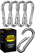 Carabiner Clip 5 Pack - Multipurpose Heavy Duty Carabiner - Snap Hooks - Carabiner Heavy Duty - Small Carabiner Clip - Large Car