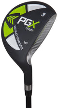Pinemeadow Golf Mens 12392 PGX Offset 3 Wood Driver, Black/Green, Right Hand