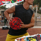 AND1 Fantom Graffiti Rubber Basketball: Official Regulation Size 7 (29.5 inches) - Deep Channel Construction Streetball, Made fo