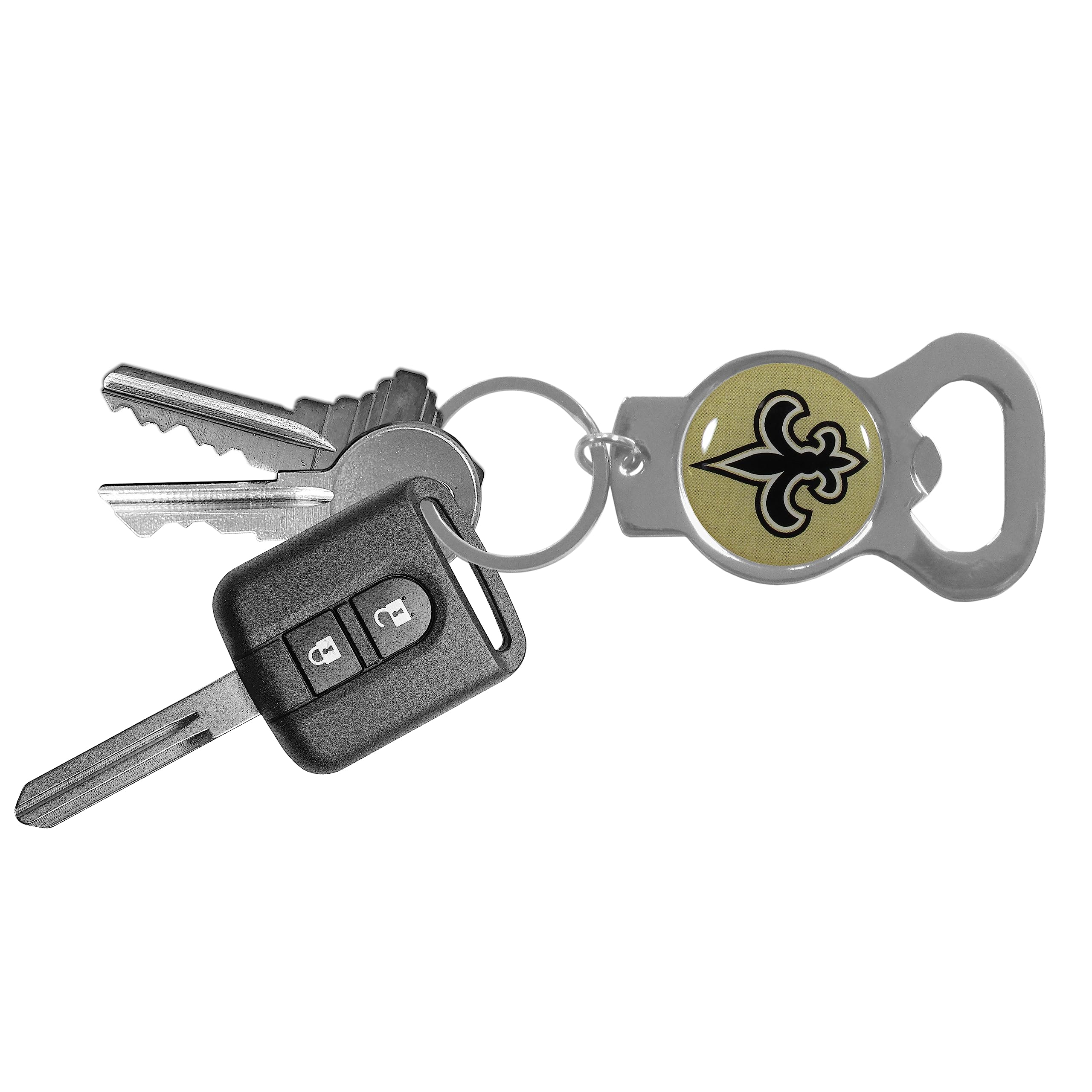 New Orleans Saints Bottle Opener Key Ring