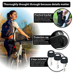 Kohlburg Security Folding Lock - 35 Foldable Bicycle Lock - High German Security Standard - Very Secure Folding Bike Lock - Spec