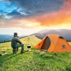 Forestdawn Camping Tent For 2 Person With 3 Aluminum Alloy Poles,Waterproof Windproof 4 Season Tent,Double Layer,Easy Setup,Prof