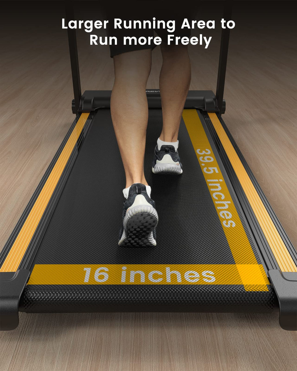 Urevo Walking Pad Treadmills For Home Office, Under Desk Compact Design Treadmill Portable Walking Pad Treadmill With Remote Con