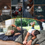 Kingcamp Camping Blanket Lightweight, Multifunctional Warm Puffy Outdoor Blanket With Snap Button, Water Repellent, Packable, Fo