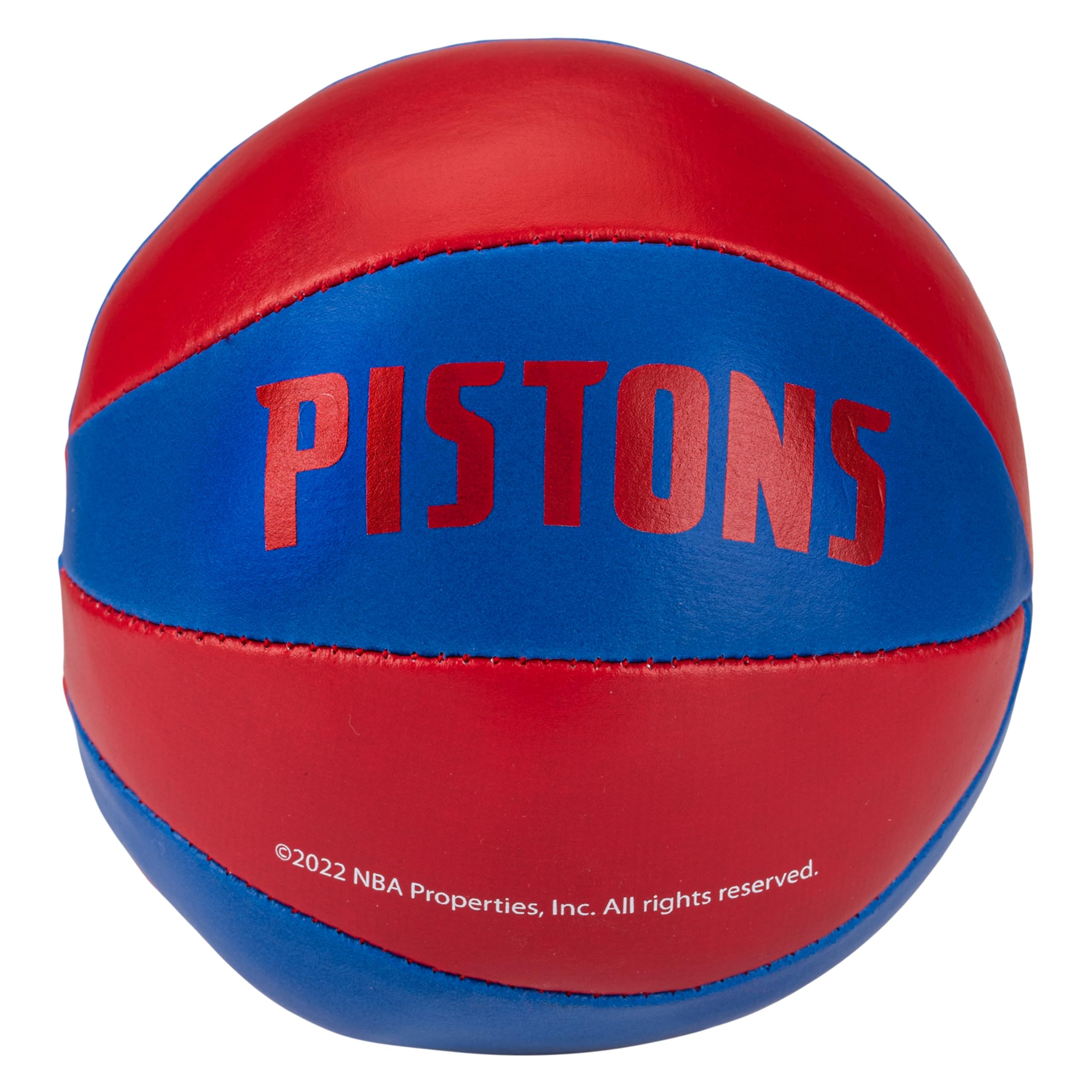 Franklin Sports Nba Detroit Pistons Toy Basketballs - 2 Pack Of Kids Soft Mini Basketballs For Over The Door + Indoor Hoops - Nb