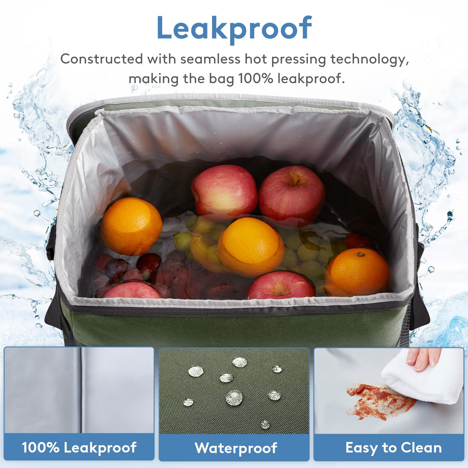 Lifewit Cooler Bag 30 Cans Collapsible And Insulated Large Lunch Bag Leakproof Soft Cooler Portable For Camping/Bbq/Family Outdo