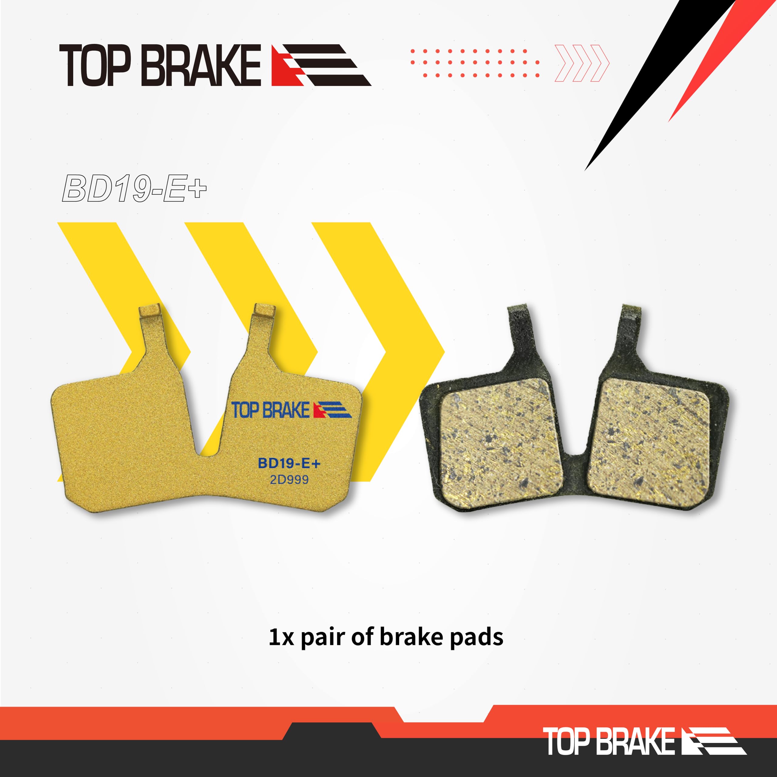 Top Brake Bd19-E+ Disc Bike Brake Pads For Magura 4 Piston Mt5/ Mt7/ Mt5E