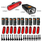 KUNHE 40 Pack USB-C Rechargeable Bike Lights for Night Riding Men Women & Kids 3 Lights Modes Used as a Safety Indicator Light f