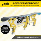 Toko Freeride Ski Vise Grip For Tuning And Waxing - Secure No Slip Grip And Holding Position For Freestyle And Jumping Ski Edge