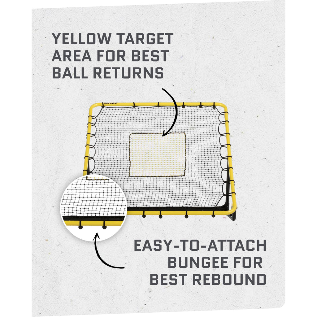 SKLZ Fielding Trainer - Baseball & Softball Pitch-Back Rebound Net - Ground, Line Drive & Fly Ball Return Settings - 4 x 4.5-Foo