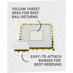 SKLZ Fielding Trainer - Baseball & Softball Pitch-Back Rebound Net - Ground, Line Drive & Fly Ball Return Settings - 4 x 4.5-Foo