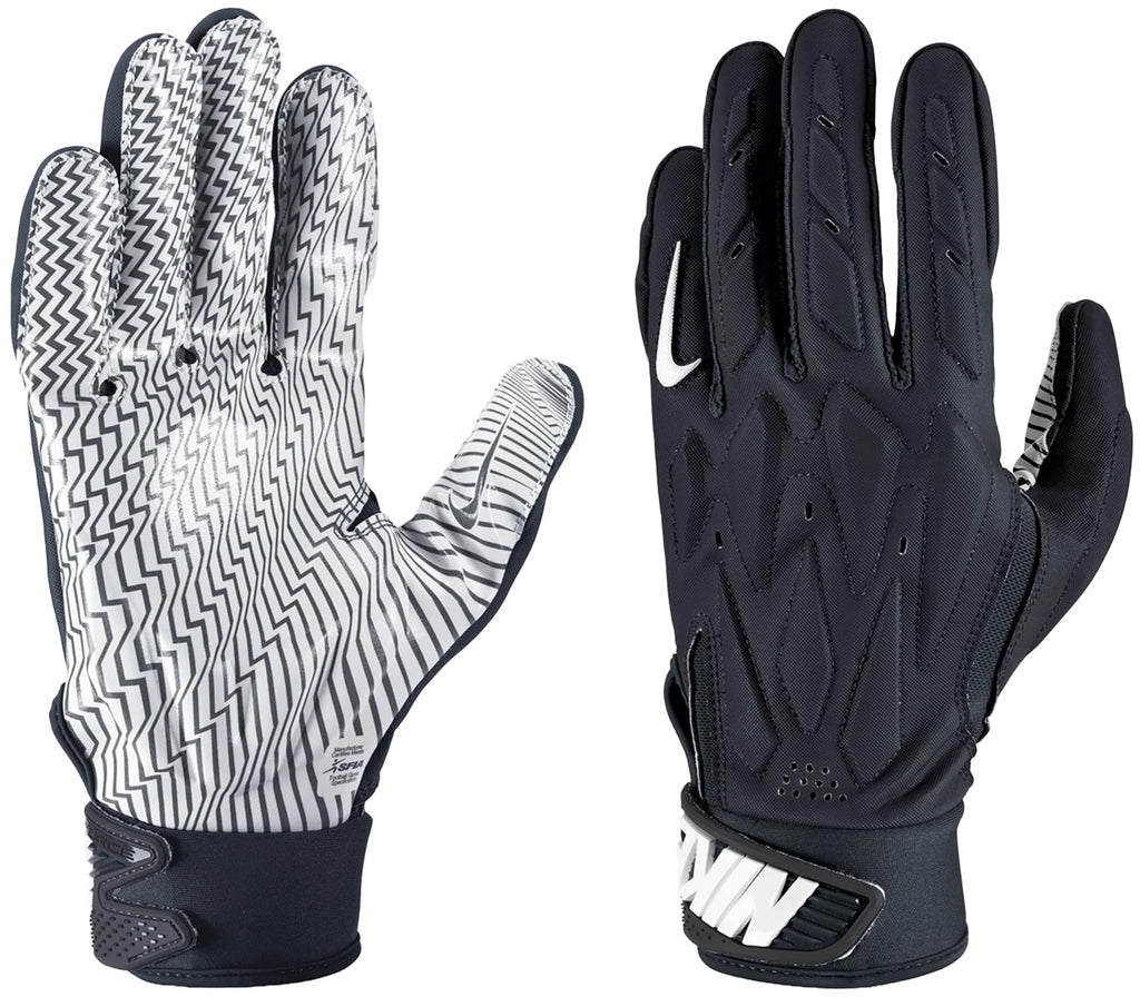 Nike D-Tack 7.0 Lineman Football Gloves Navy | Navy | White, Medium