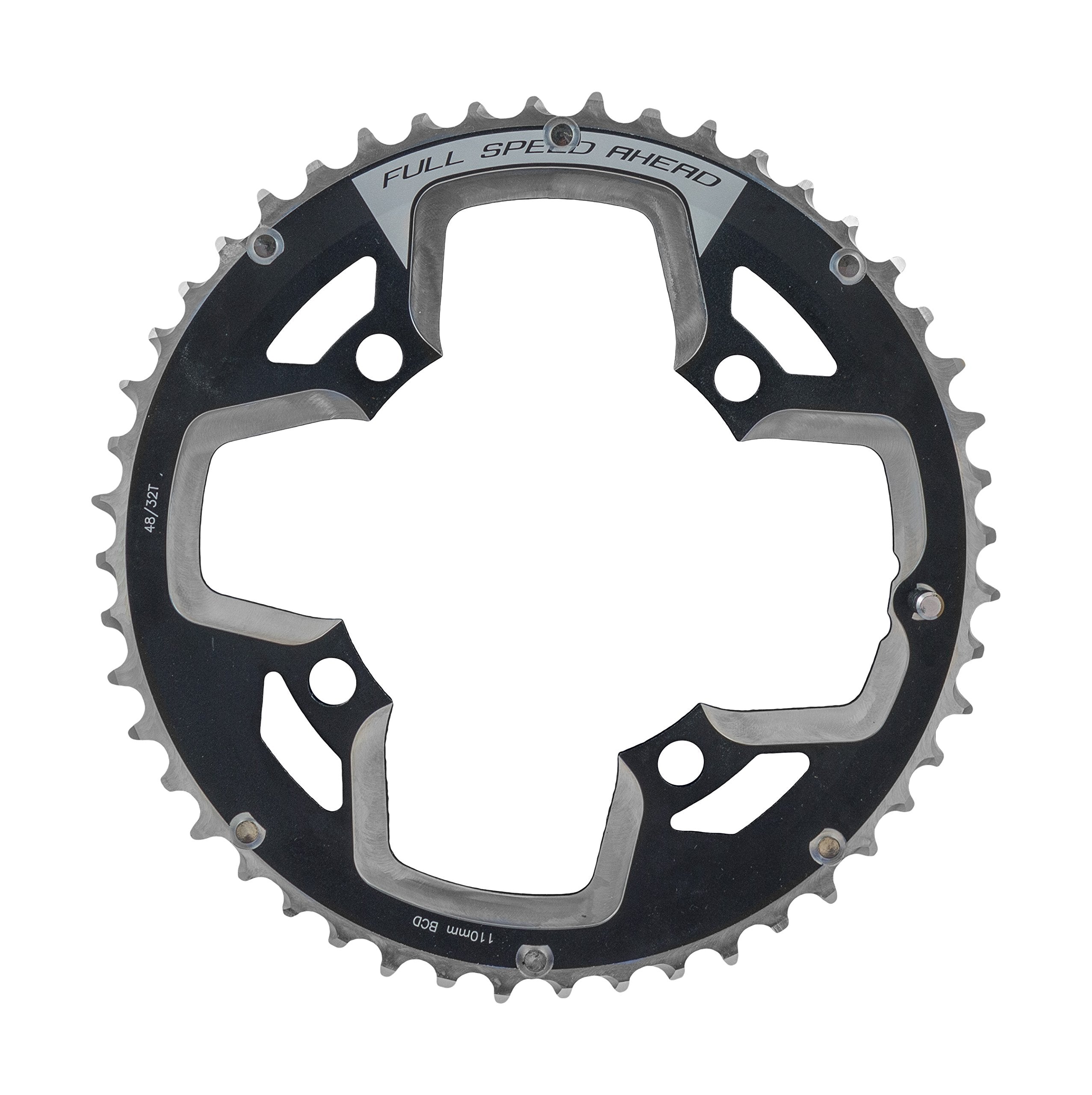 FSA Unisexs Gossamer ABS Road Chainring, Black, Size 110 x 52T