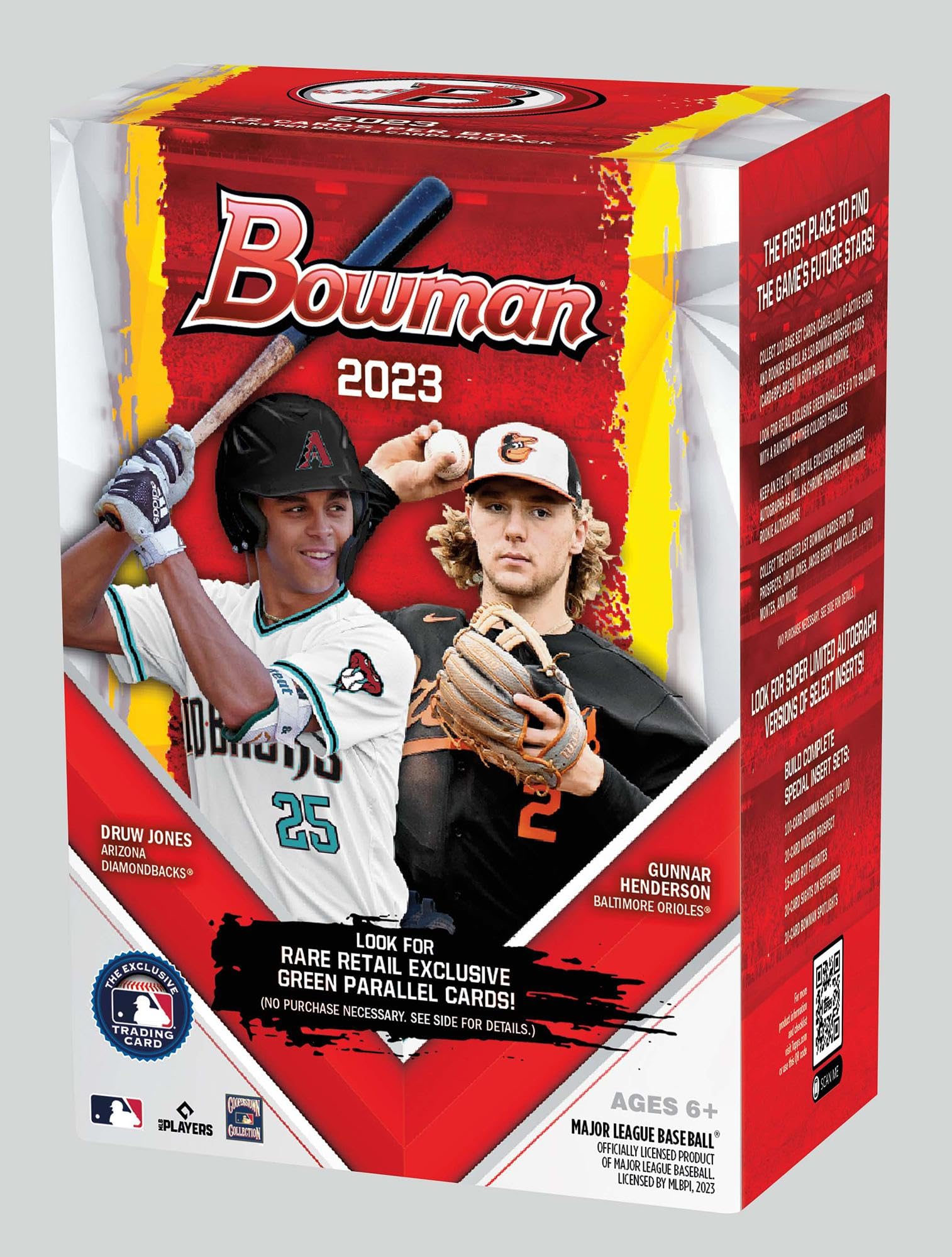 Mlb Topps 2023 Bowman Baseball Value Box  6 Packs Per Box