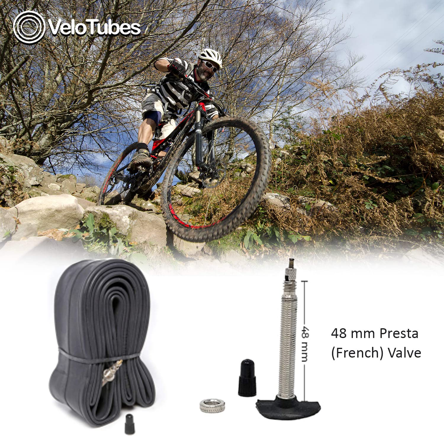 26 X 1.75/2.3-48Mm Presta (French) Valve