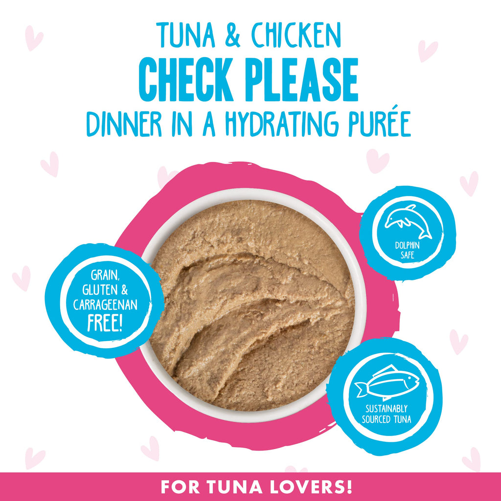 Weruva Bff Play - Best Feline Friend Pata Lovers, Aw Yeah, Tuna  Chicken Check Please With Tuna  Chicken, 55Oz Can (Pack Of 8)