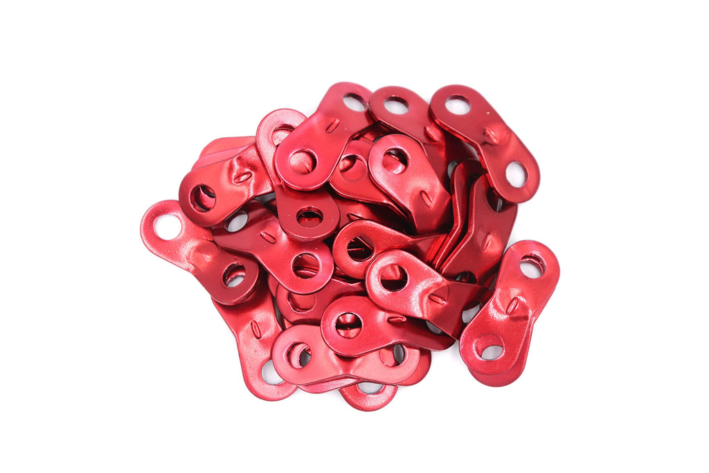 Fgen 30Pcs Outdoor Binocular Aluminum Umbrella Rope Buckle Tent Canopy Pull Rope Accessories Wind Rope Buckle Fixed Buckle Stop