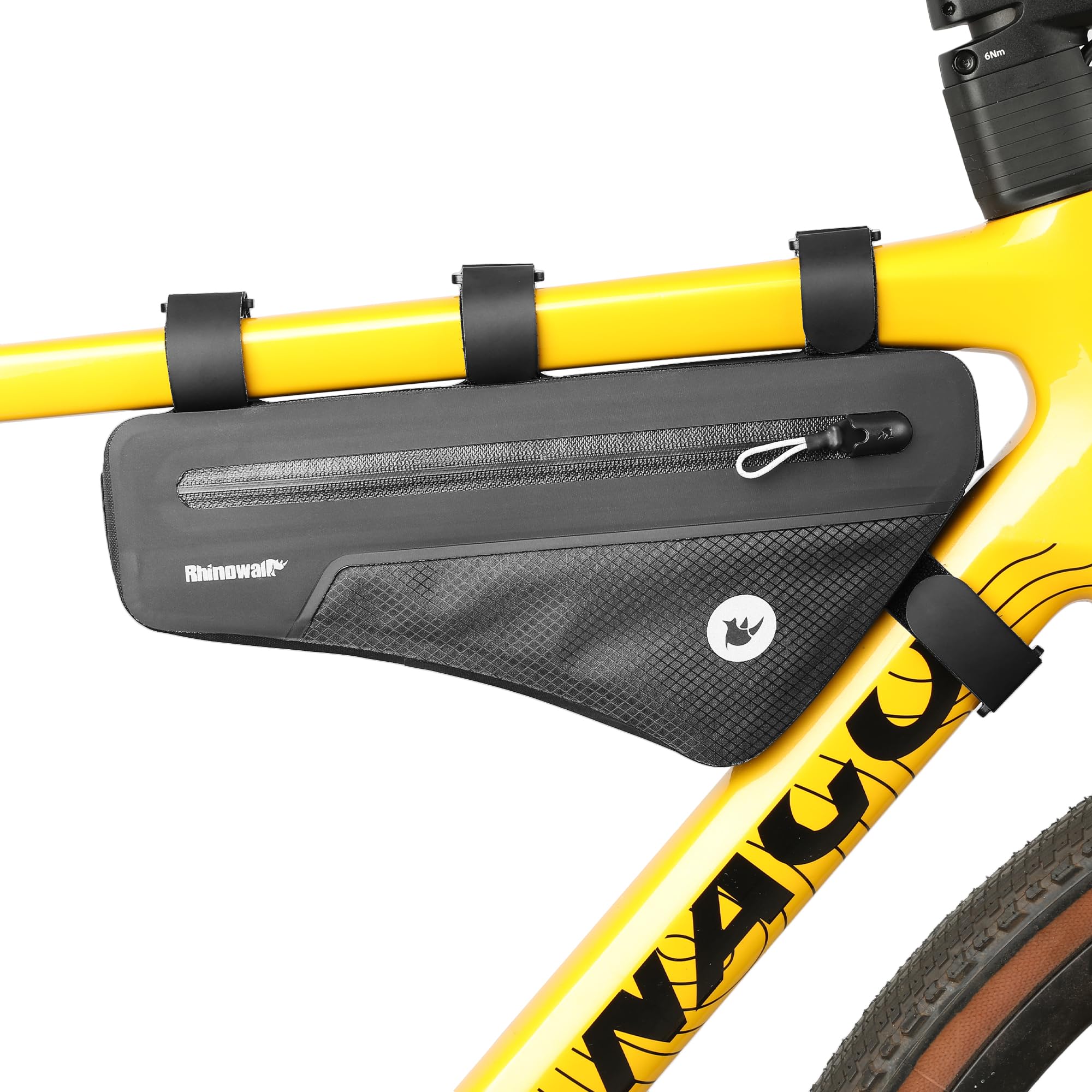Rhinowalk Bike Triangle Frame Bag Waterproof IPX4 Slim Fit Cycling Storage Pouch for MTB & Road Bikes (Size 1.7L)