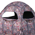 Hme Spring Steel Unisex Portable 2 Person Pop Up Jm Camo Bow Shooting Deer Hunting Hub Ground Blind With Full-Width Windows & Si