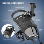 Caddytek 4 Wheel Golf Push Cart - Compact, Lightweight, Close Folding Push Pull Caddy Cart Trolley - Explorer V8, Silver, One Si