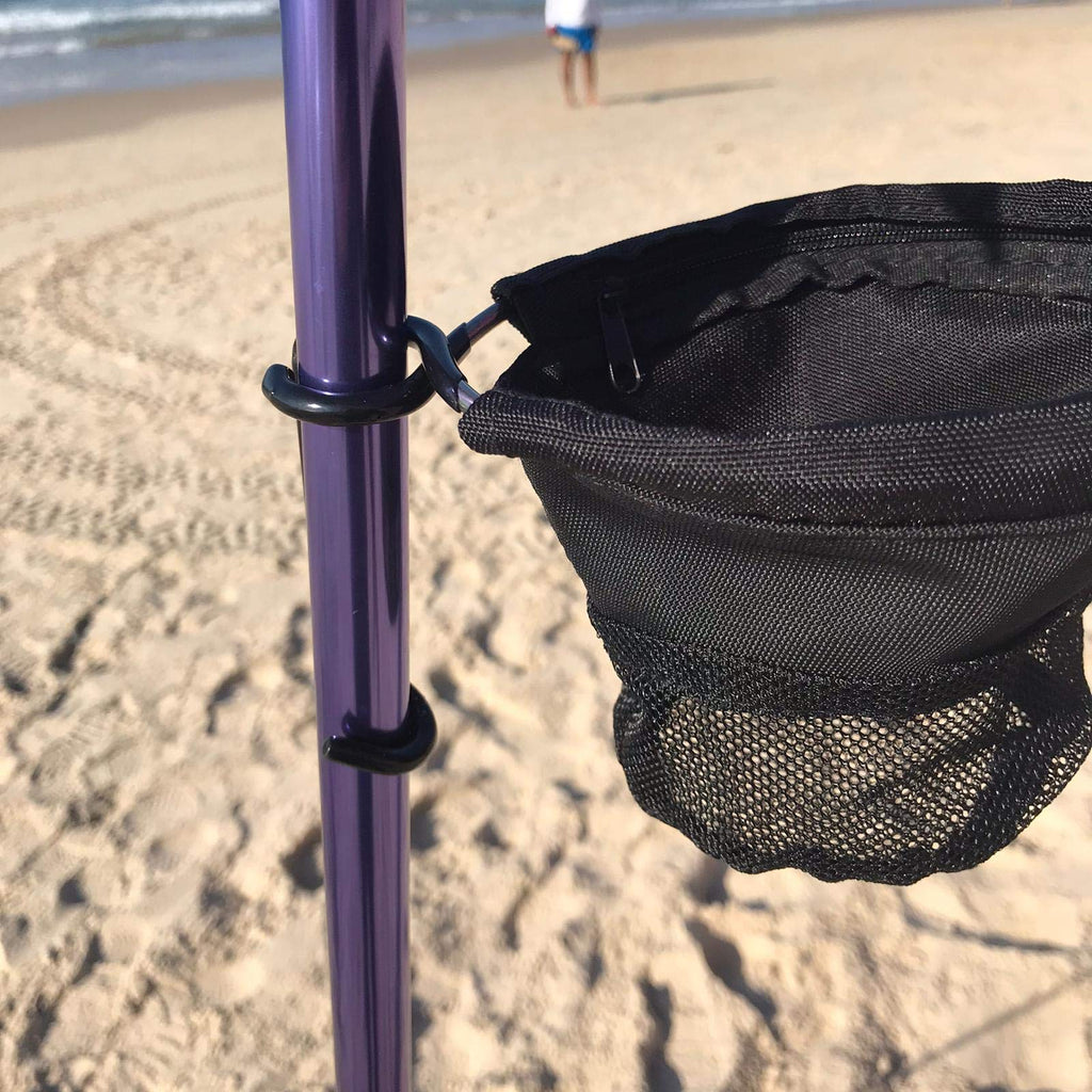 Red Suricata Cup Holder For Drinks - Accessory For Sun Shade Canopy Tent - Attaches To Tent Pole - Holds One Beverage (Cup, Bott