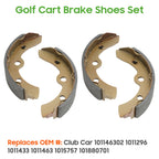 10L0L Set Of 4 Golf Cart Brake Shoes For Club Car Ds G&E 1981-1994 1011463