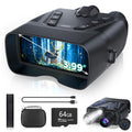 Night Vision Goggles, 58MP Full-Color 4K Night Vision Binoculars with 10000mAh Fast Charging Battery, 64GB Card, 3.99 Screen and