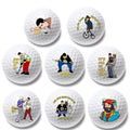 Artpreti 6 Pcs Funny Golf Balls for Birthday, Novelty Golfer Gift for Dad Coworkers Golfers Golf Lovers