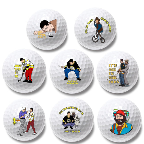 Artpreti 6 Pcs Funny Golf Balls for Birthday, Novelty Golfer Gift for Dad Coworkers Golfers Golf Lovers