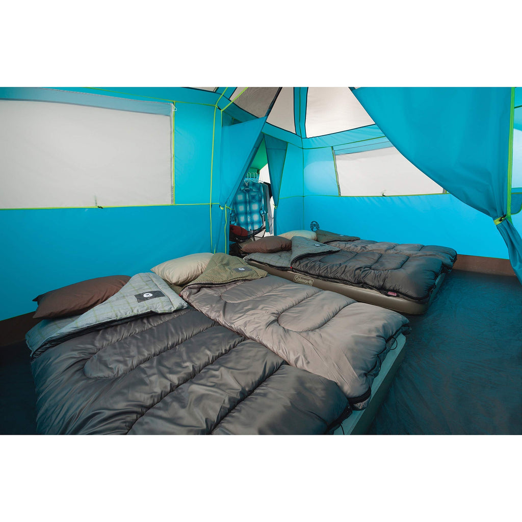 Coleman 8-Person Camping Tent With Built-In Closet | Tenaya Lake Cabin Tent With Fast Pitch Setup