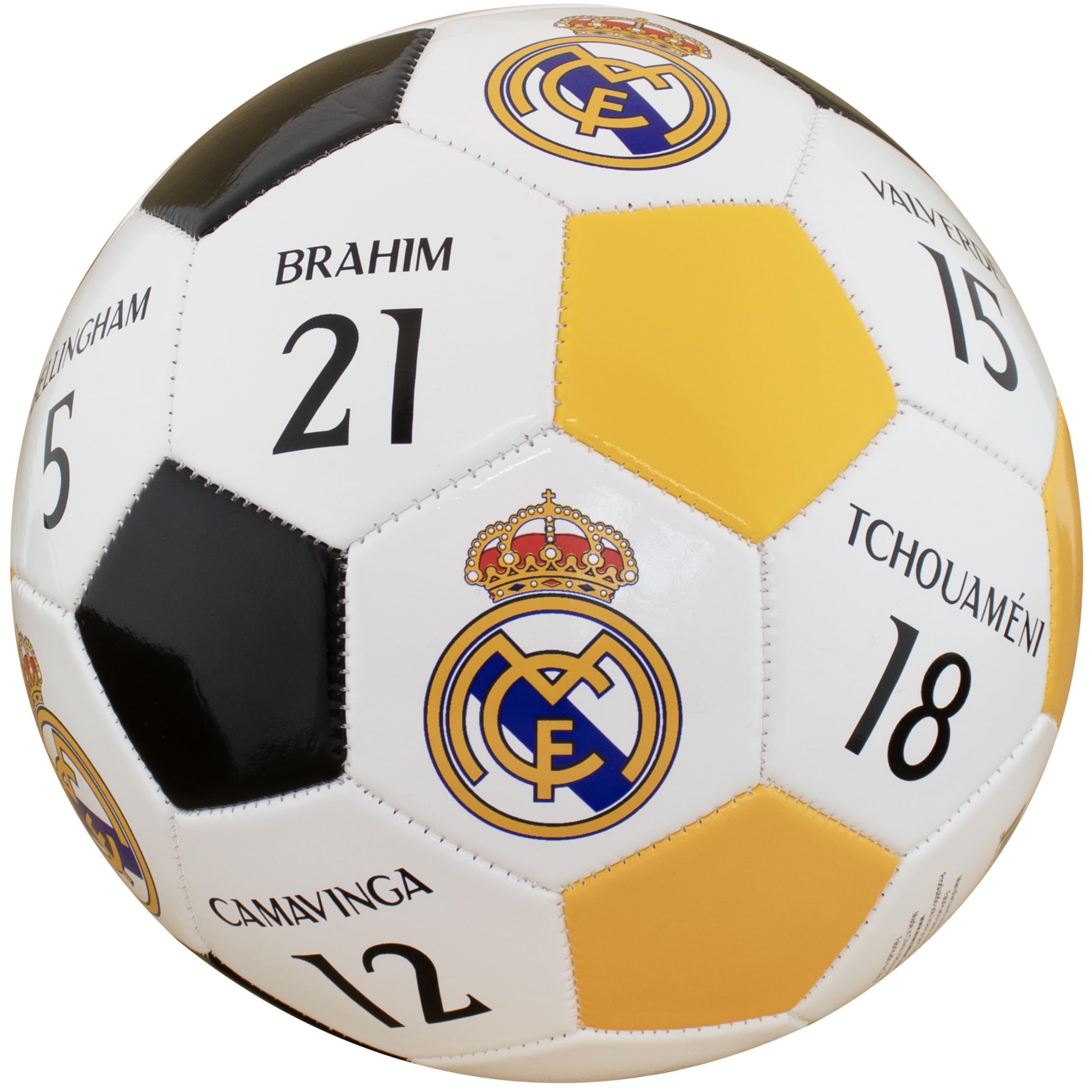 Maccabi Art Official Real Madrid 2024 UEFA Champions League Collectors Soccer Ball (Players Name and Number - Included Kroos and