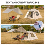 Kazoo Instant Camping Tent (2P Khaki)