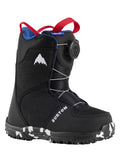 Burton Kids' Grom BOA Snowboard Boots, Black, 3K