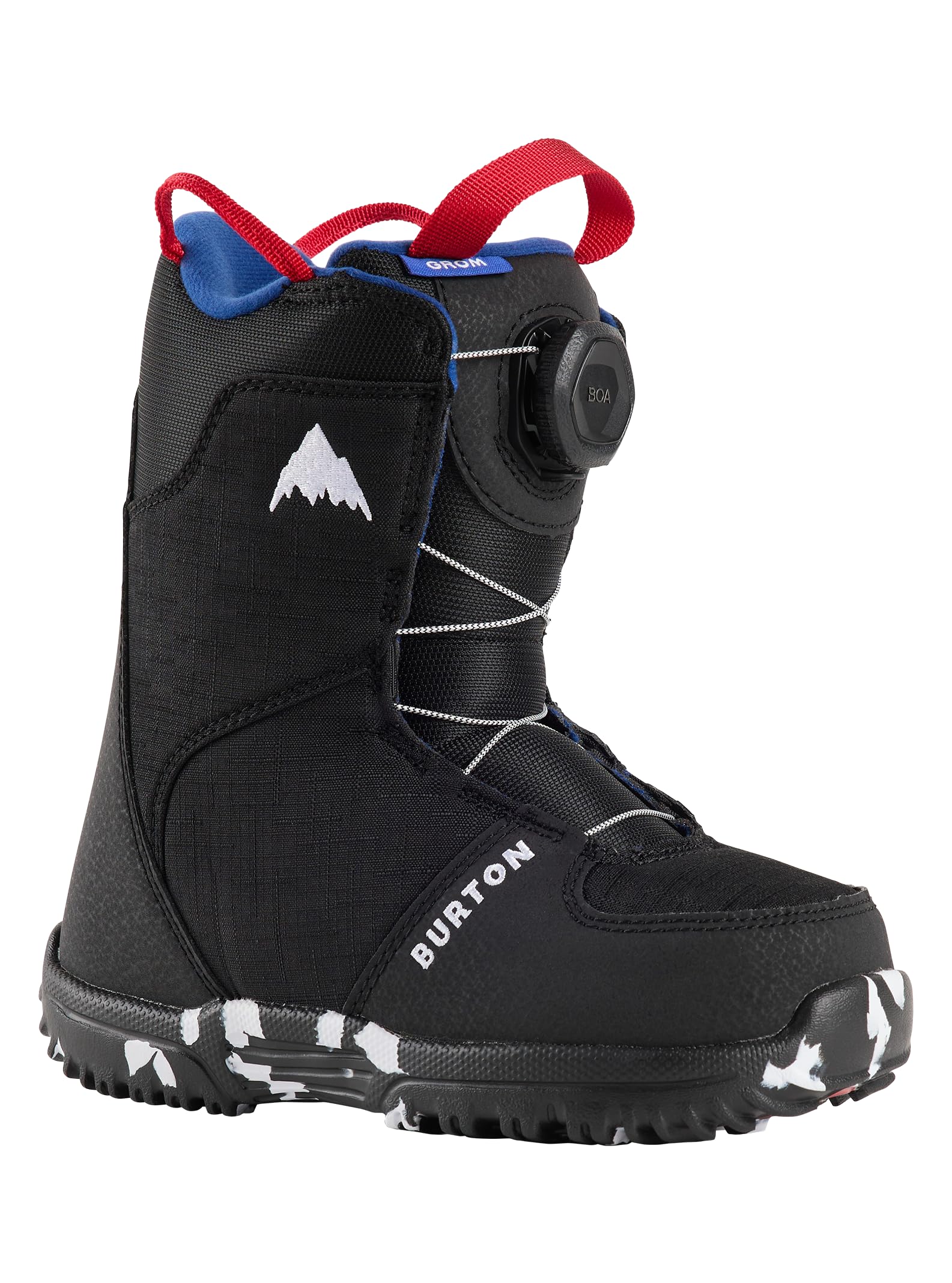 Burton Kids' Grom BOA Snowboard Boots, Black, 3K