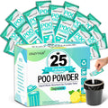 Crazythur Poo Absorbent Gel Powder, 25Pcs Portable Toilet Gel, Camping Toilet Gels, Porta Potty Chemicals,Portable Toilets Powde