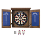 American Legend Charleston Solid Wood Bristle Dartboard Cabinet Set - Includes 18Dartboard And 6 Steel Tip Darts