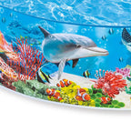 Intex Deep Sea Blue 8 Feet X 18 Inch Snapset Instant Round Plastic Above Ground Swimming Kiddie Pool For Ages 3 Years And Up, Bl