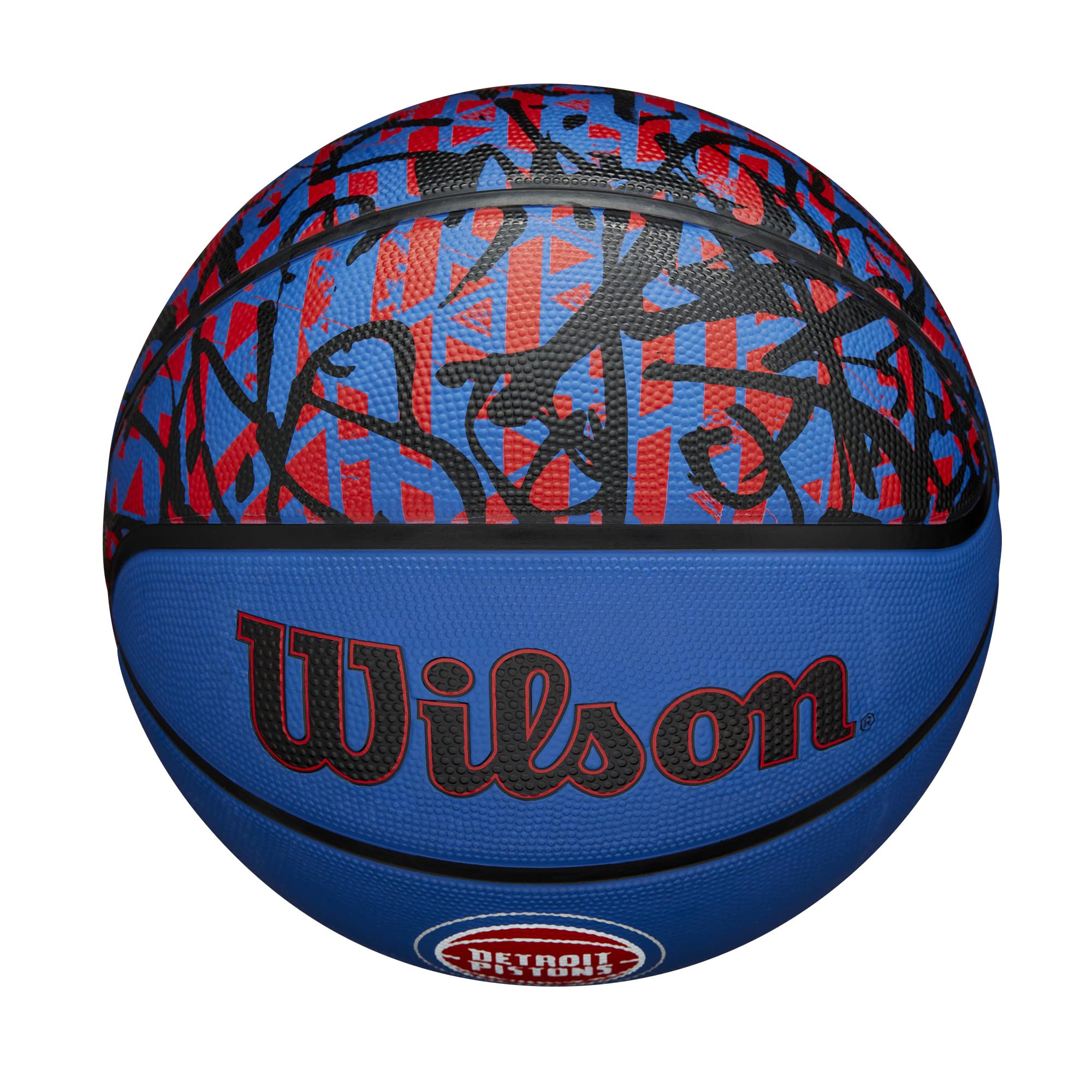 Wilson Nba Team Graffiti Basketball - Detroit Pistons, Size 7-29.5''