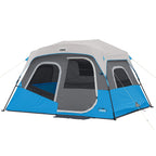 Core 6 Person Instant Cabin Tent With Led Lights  Lighted Pop Up Camping Tent With Easy 60 Second Camp Setup  Portable Large Fam