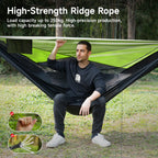 Travel Bird Camping Hammock With Mosquito Net And Sunshade, Backpacking Hammock With Ridge Rope Tree Straps, Lightweight Portabl