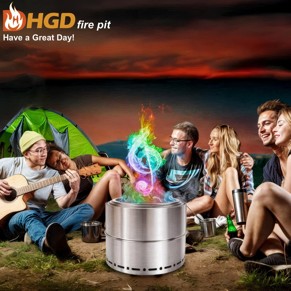 Hgd (50 Pack) Fire Color Changing Packets For Fire Pit, Indoor/Outdoor Fireplace, Campfires, Bonfires - Mystical Rainbow Magic F
