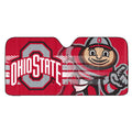 FANMATS 60020 NCAA Ohio State Buckeyes Windshield Sun Auto Shade, Sun Shield Sun Visor | Accordion tri-fold for Storage | 59 x 2
