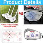 Golf Driver Impact Tape Labels 180Pcs Golf Impact Stickers Golf Clubs Labels For Swing Training Irons And Woods Iron Ball Hittin
